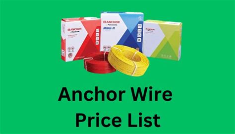 anchor metal box price list 2017|Anchor Price List .